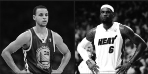 Stephen Curry and Lebron James